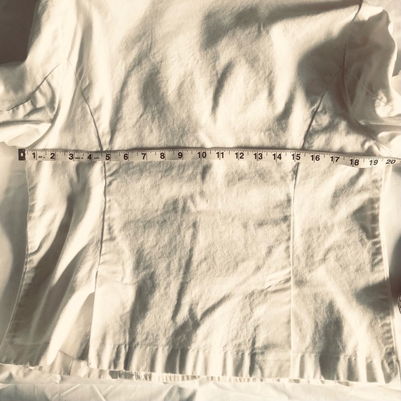 Mossimo Vintage women’s white military style shoulder blazer jacket size L - Picture 8 of 12